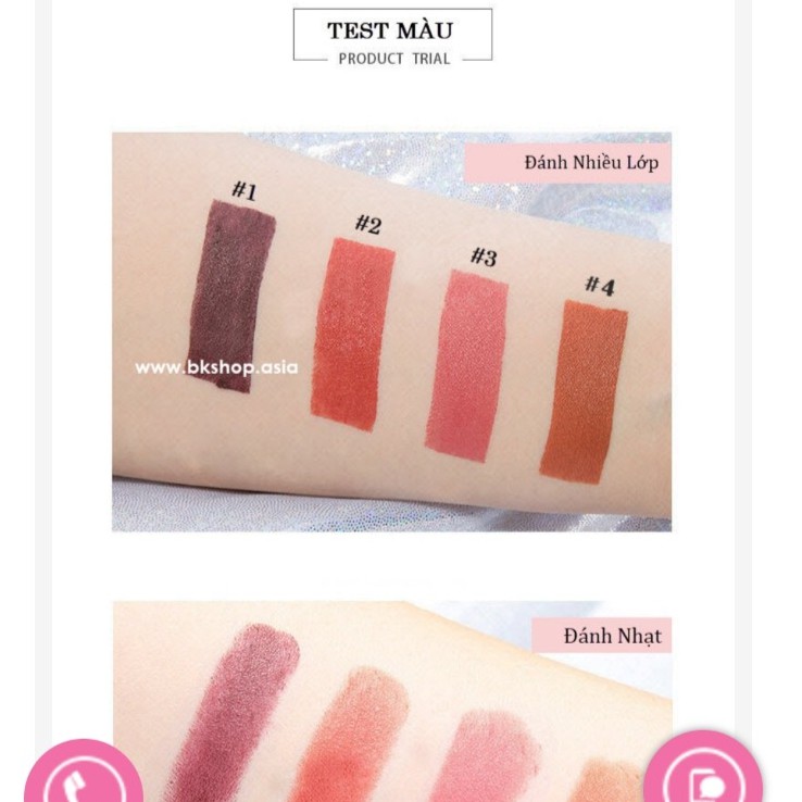 Son Misten boss semi matte long last lipstick color