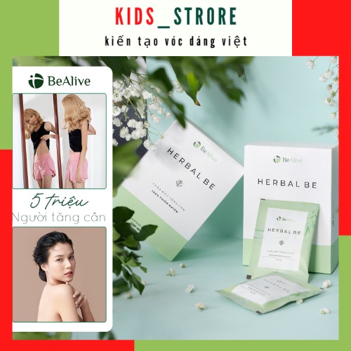 Tăng Cân Herbal Be của BEALIVE Chính Hãng Herbalbe Giúp Tăng Cân Hiệu Qủa Tăng 2-3 Kg sau 15 Ngày