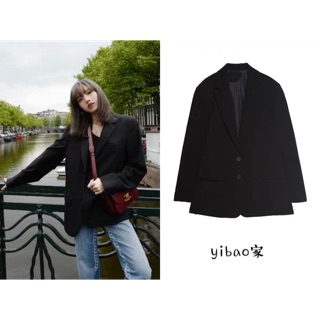 Áo Blazer Vest Lisa Blackpink Màu Đen