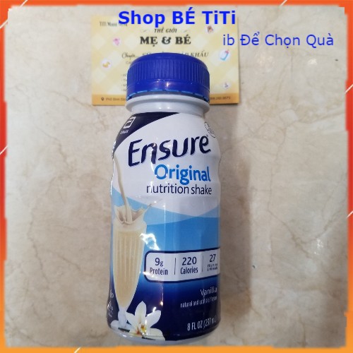 Sữa nước Ensure Abbott 237ml/chai