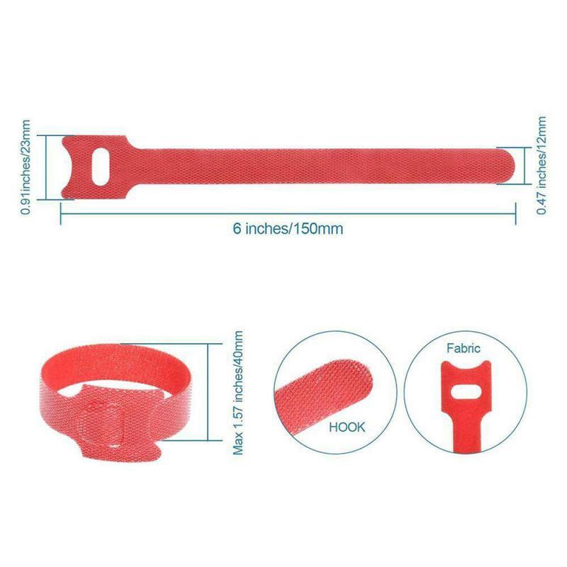 [20Pcs Reusable Cable Cords Organizer] [Multifunction Nylon Cable Strap Ties] [Earphone &amp; USB Charger Cable Wire Winder]