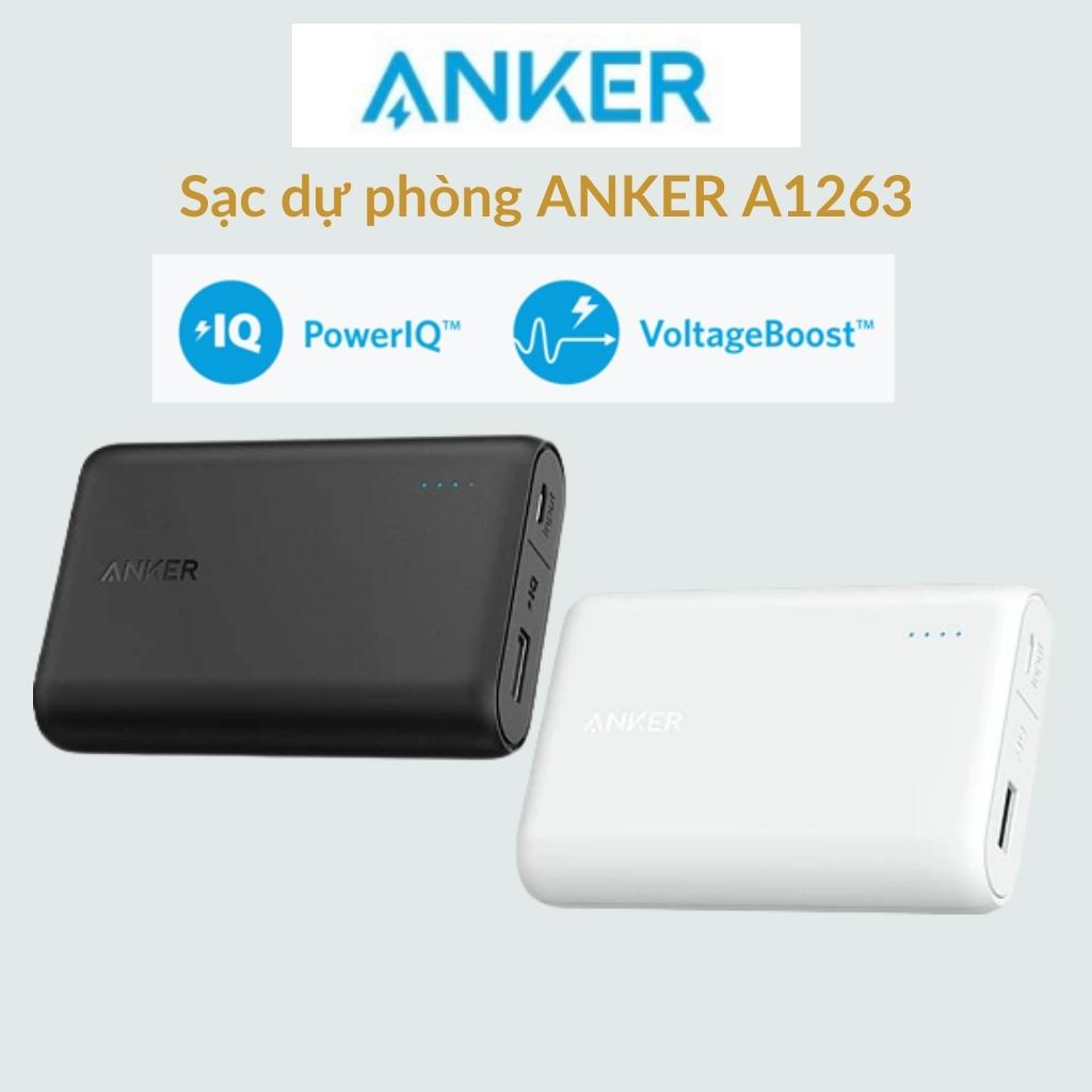 Sạc dự phòng ANKER A1263, Dung lượng 10000 mah