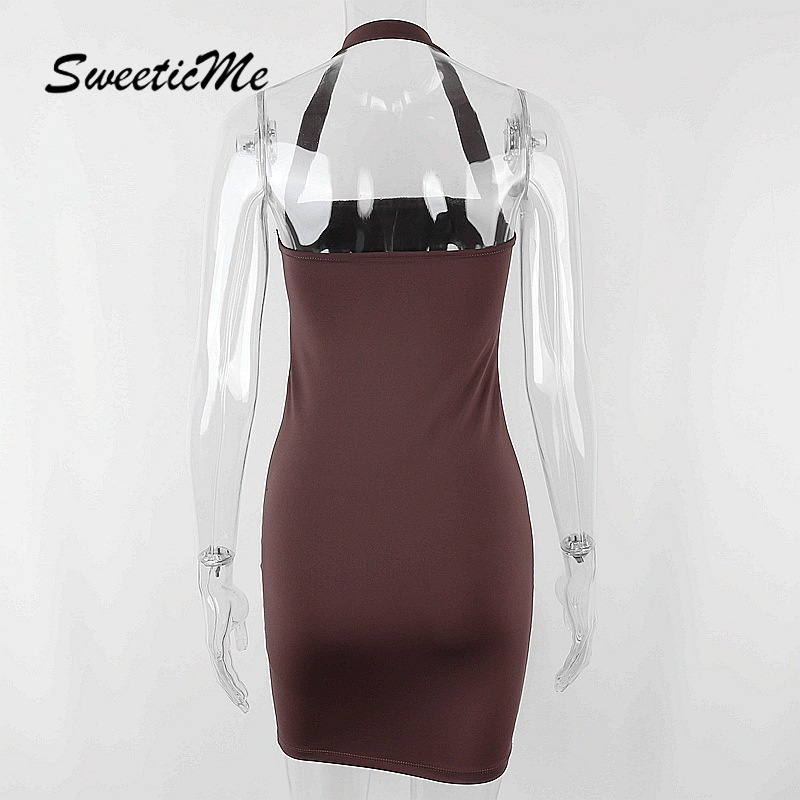 Đầm ôm không tay màu trơn phong cách mới cho nữ