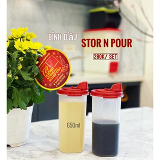 Bình dầu , chai đựng nước mắm Ezy Pour Tupperware