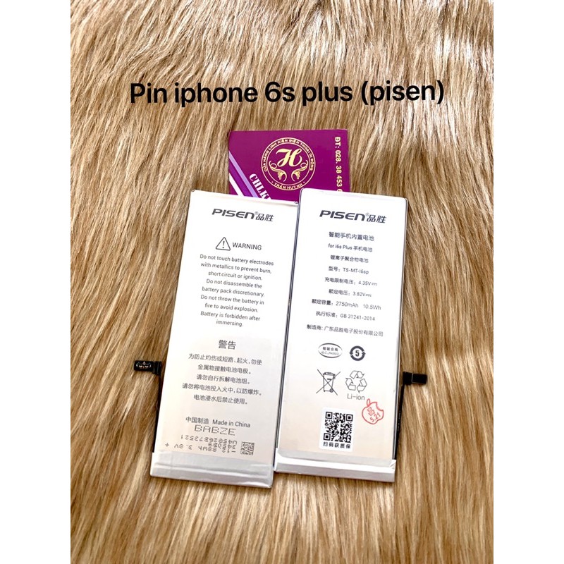 pin iphone 6plus / 6s plus chính hãng pisen