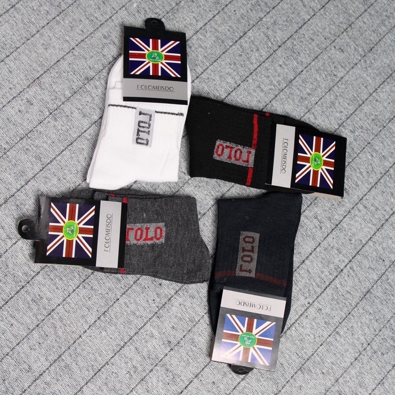 Tất/vớ nam cổ cao polo loại dày êm chân thoáng khí