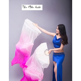 Quạt lụa múa cổ trang dài