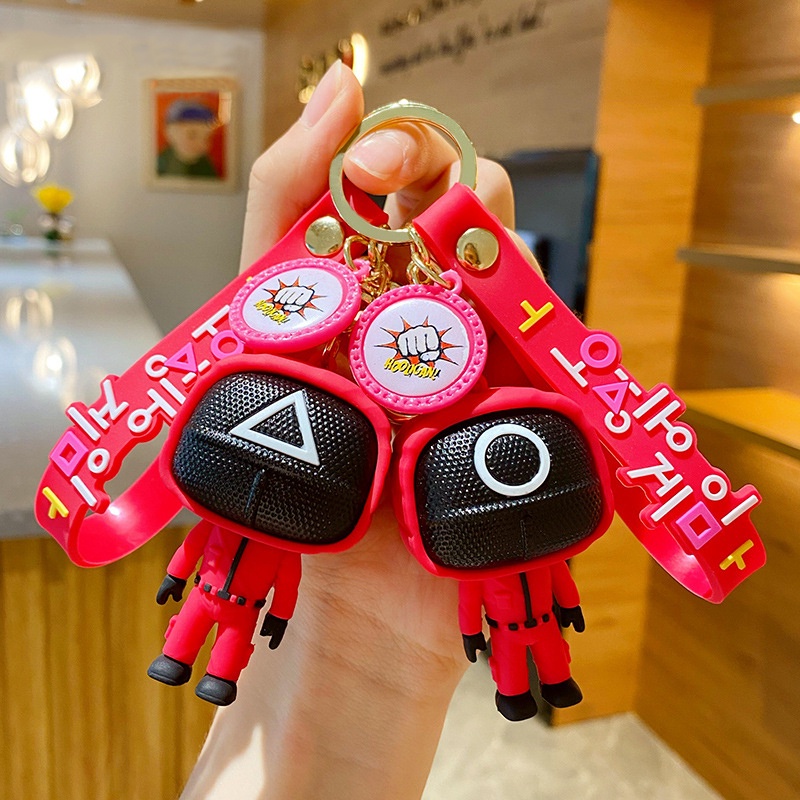 Móc khóa mô hình nhân vật phim Squid Game 2021 3D