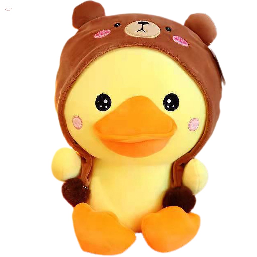 Đồ chơi nhồi bông Hình Vịt Vàng Hoạt Hình 25cm Cho Bé Gái