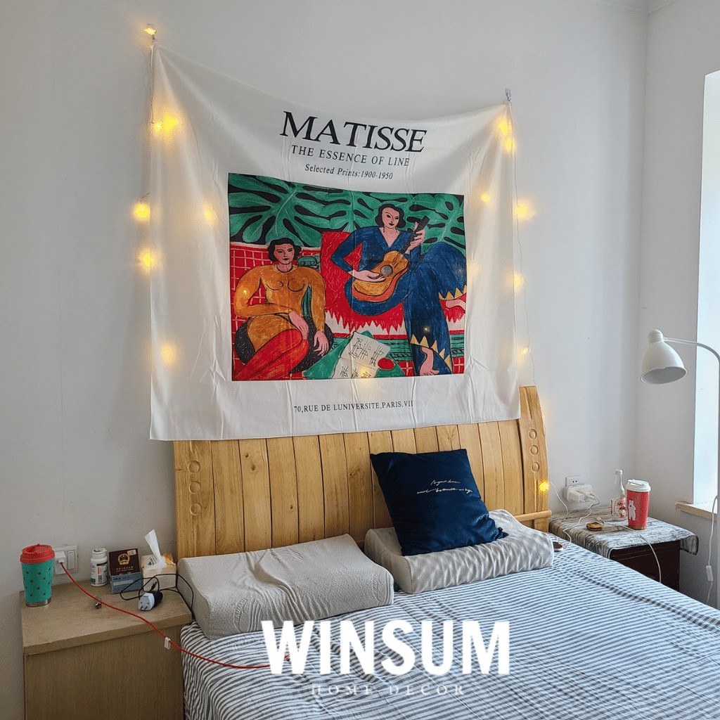 Tranh Vải Treo Tường Trang Trí Nhà Cửa Phong Cách Cô Gái Matisse - Winsum.decor