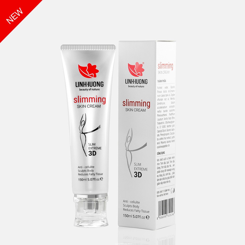 [Chính Hãng] kem tan mỡ 3d Linh Hương slimming skin cream date mới