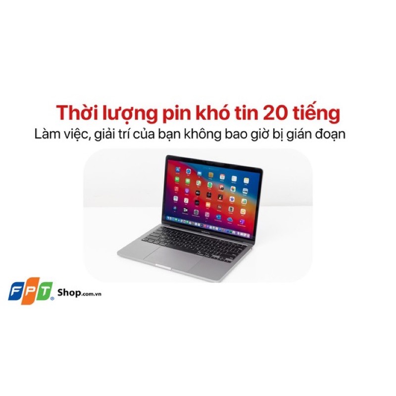 MacBook Pro 2020 13 inch 8GB RAM 256GB SSD MYD82 Apple M1 - Chính Hãng Việt Nam Phân Phối