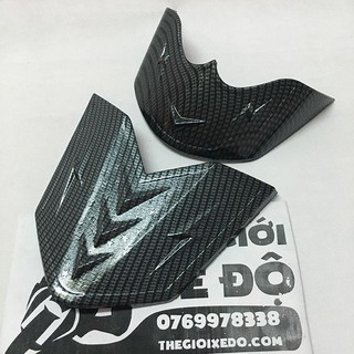 Mỏ dè Sh 2020 - 2021 - 2022 cacbon - phụ kiện đồ chơi trang trí mũi dè xe Sh 125i và Sh 150i carbon