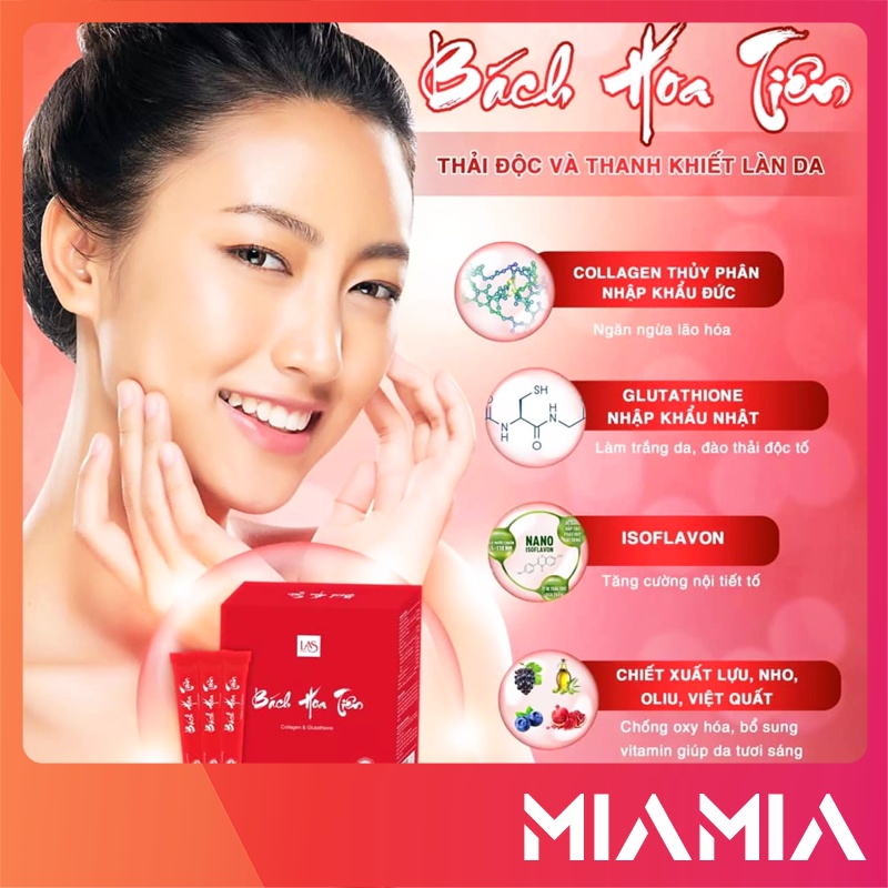 Cốm Bách Hoa Tiên Las Beauty chính hãng - Cốm uống đẹp da, cân bằng nội tiết tố nữ - 8938524466366