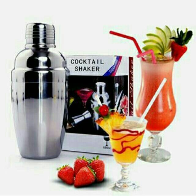 BÌNH LẮC SHAKER 550ML INOX