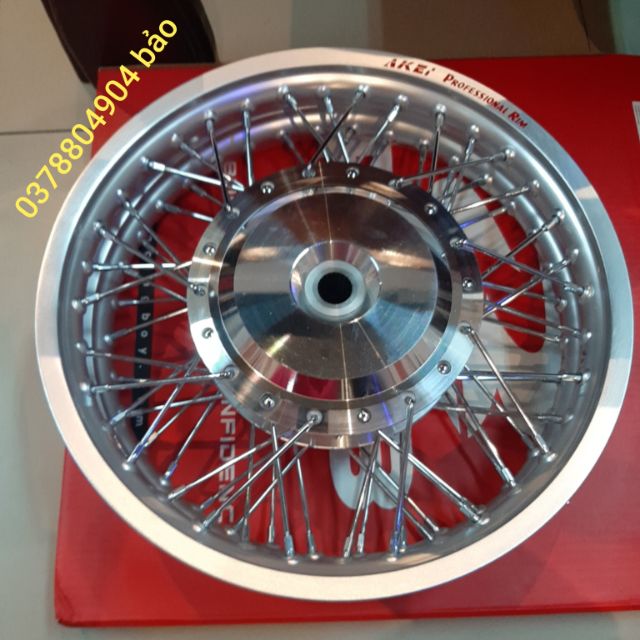 Bánh căm VARIO CLICK ARI BLADE VISON niềng AKEI 14 gắn như zin k chế cháo j hết