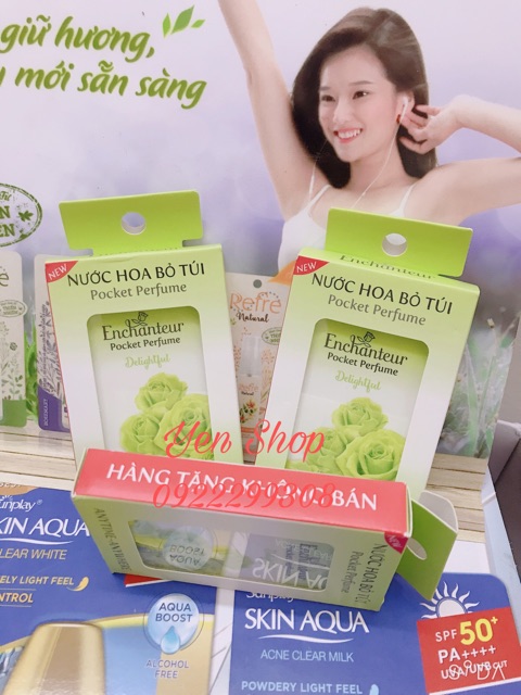 [ Hàng Tặng Dùng Thử ] Nước Hoa Bỏ Túi Enchanteur ( Xịt 250 lần ) | Thế Giới Skin Care