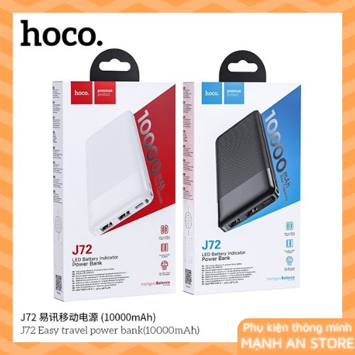 💥BH 1 ĐỔI 1💥 Sạc Dự Phòng Hoco J52 Bản Nâng Cấp 10000mAh - 20000mAh - Siêu Mỏng Hàng Chính Hãng