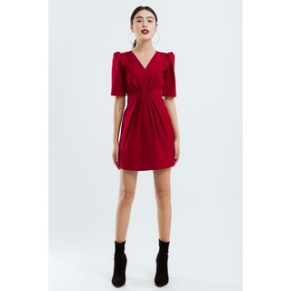 ĐẦM XẾP EO CỔ V EDINI