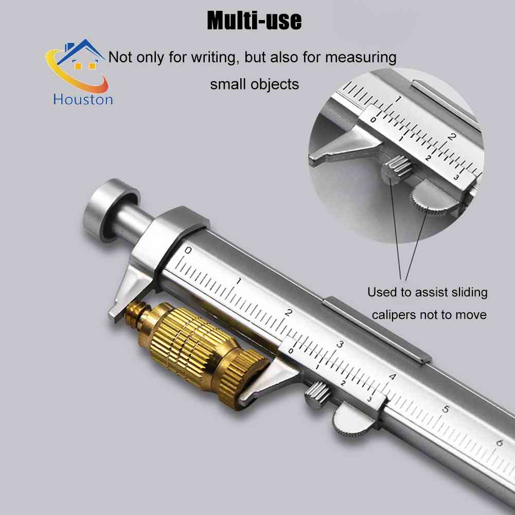Bút Bi Kiêm Thước Đo Vernier Dạng Lăn Tiện Dụng