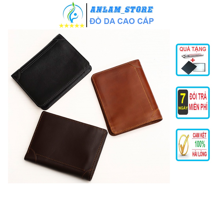 Ví nam da bò thật, kiểu dáng thời trang hàn quốc