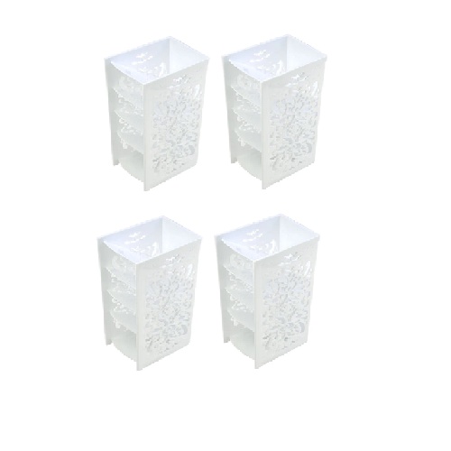 Daiso Hộp Cắm Bút Slantwise Pen Stand White