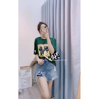 Áo phông micky xanh