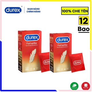 Combo 2 hộp Bao cao su siêu mỏng DUREX Fetherlite Ultima  siêu mỏng 12bao / 1 hộp