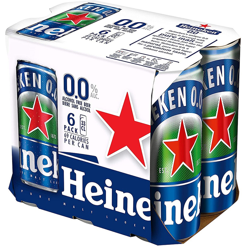 Lốc 6 lon Heineken 0.0 (330ml/lon)