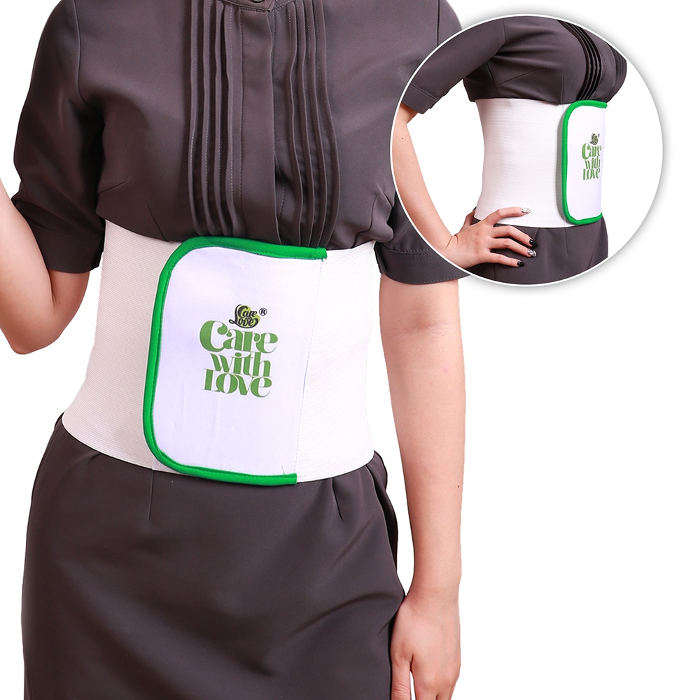 Đai Nịt Bụng CARE WITH LOVE Giảm Eo &amp; Mỡ Bụng Loại Dán Waist Band