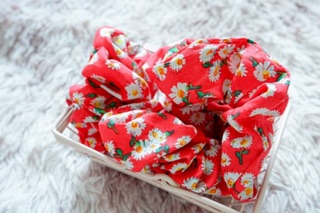 Đồ cột tóc - Scrunchies - A48 đỏ hướng dương