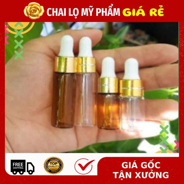 Lọ đựng tinh dầu thủy tinh mỏng chiết mỹ phẩm , phụ kiện du lịch