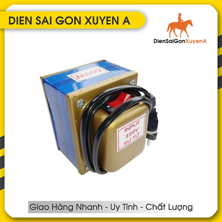 Biến áp 500W đổi nguồn 220V ra 110V 120V