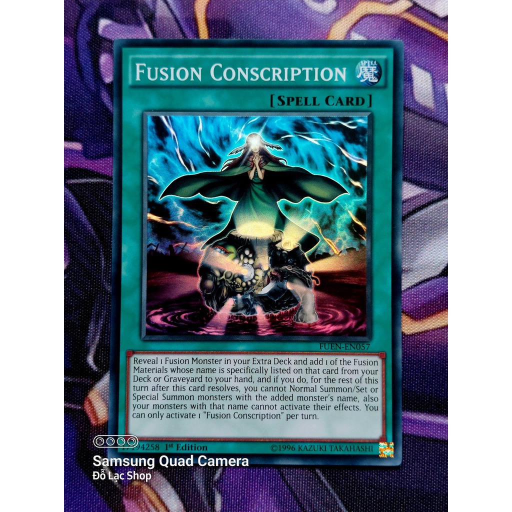 Thẻ Bài Yugioh Spell Fusion Conscription - FUEN-EN057 - Super Rare