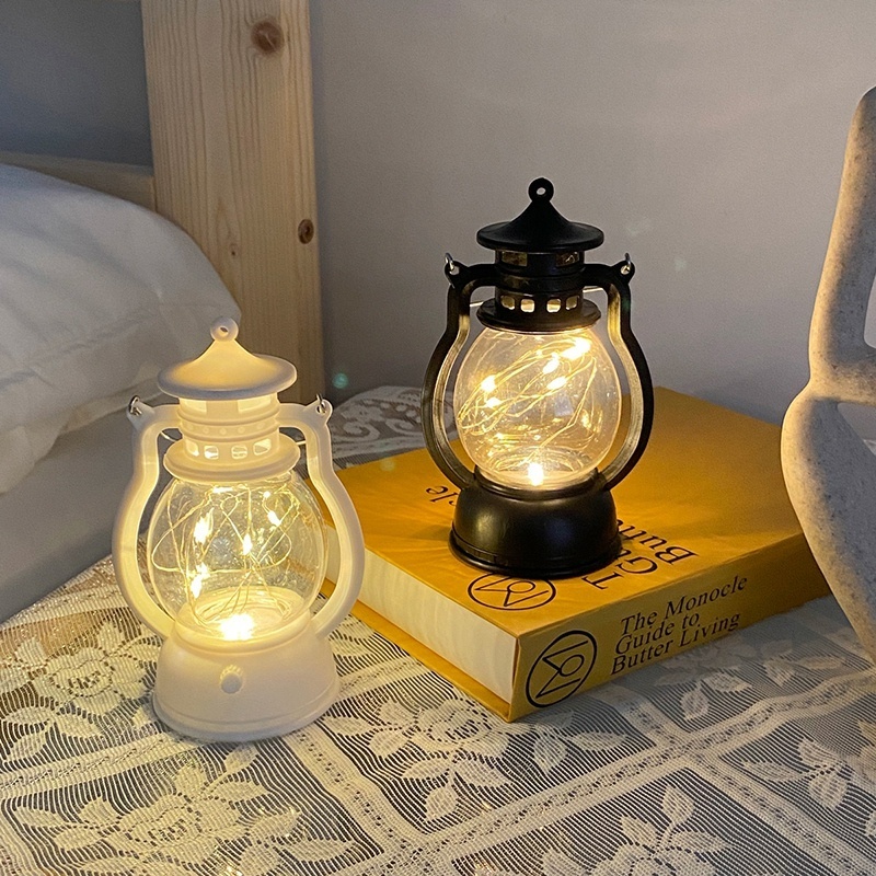 Đèn Lồng LED Cầm Tay Phong Cách Vintage Sử Dụng Pin Dùng Trang Trí Tiệc Halloween