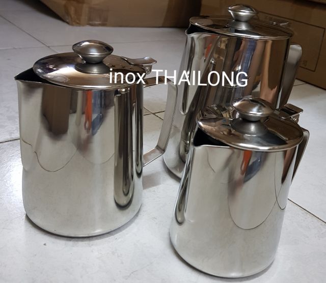 [Mã LIFEHL50K giảm 10% đơn 200K] Ca đánh sữa inox cao cấp 304 có nắp đủ dung tích