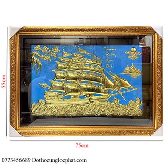 Tranh Thuận Buồm Xuôi Gió Bằng Đồng Cao 55cmx75cm