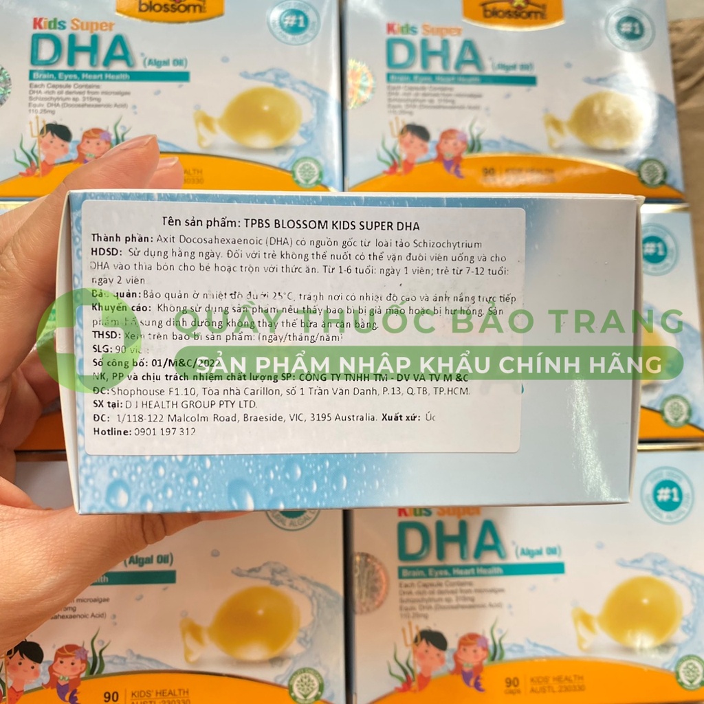 Viên Uống DHA  Blossom - Super DHA For Kids chiết xuất từ tảo biển