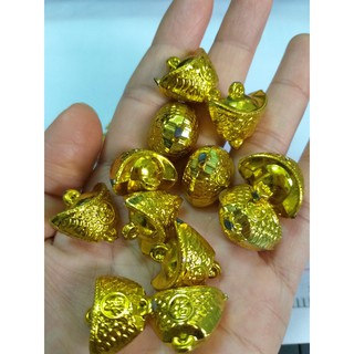 25 THỎI VÀNG TRANG TRÍ NHÀ, HOA TẾT, CÂY CÀNH VÀNG LÁ NGỌC, TÀI LỘC,50GR
