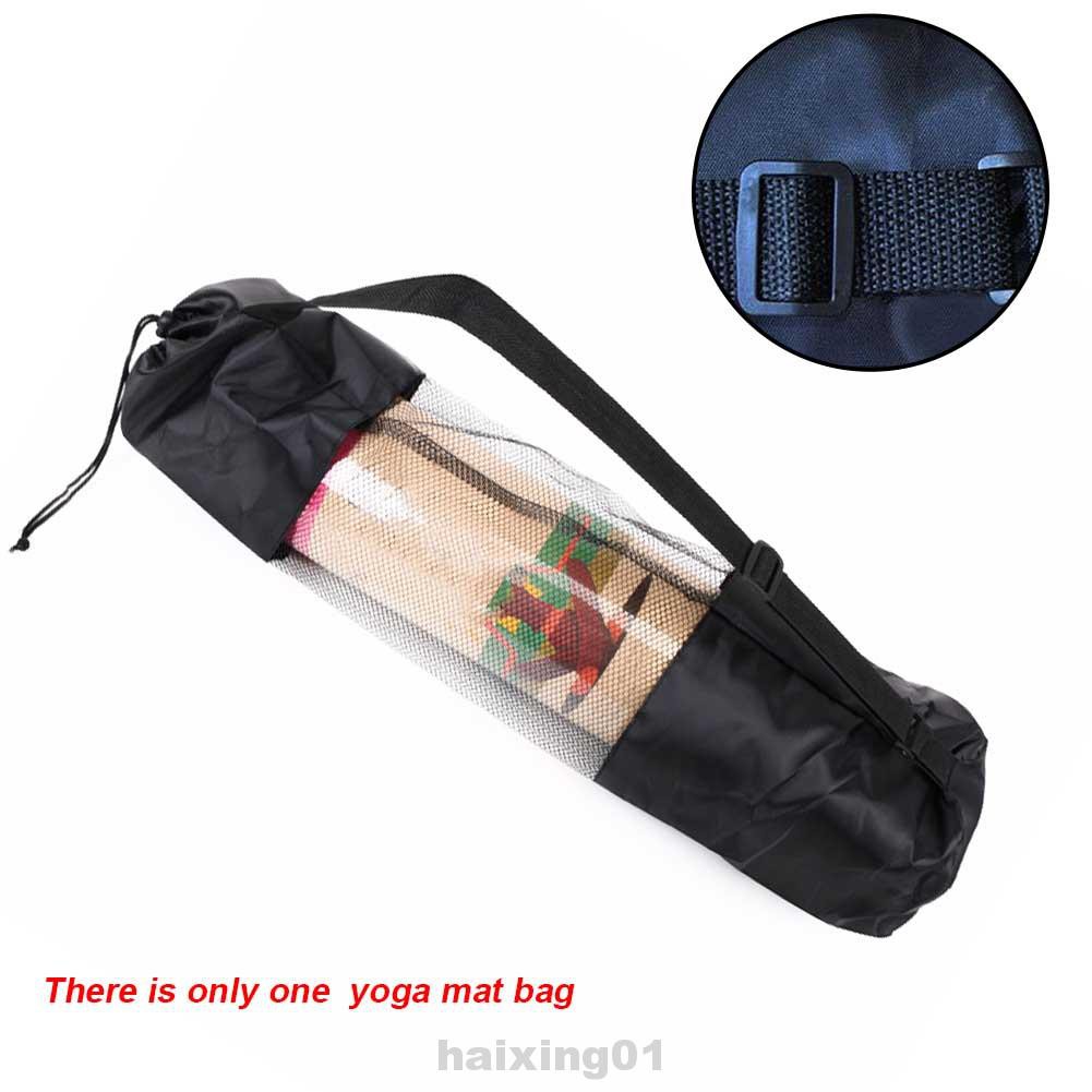 Túi Đựng Thảm Tập Yoga Bằng Nylon Chống Thấm Nước Thiết Kế Lưới Có Dây Rút Và Thể Giặt Được