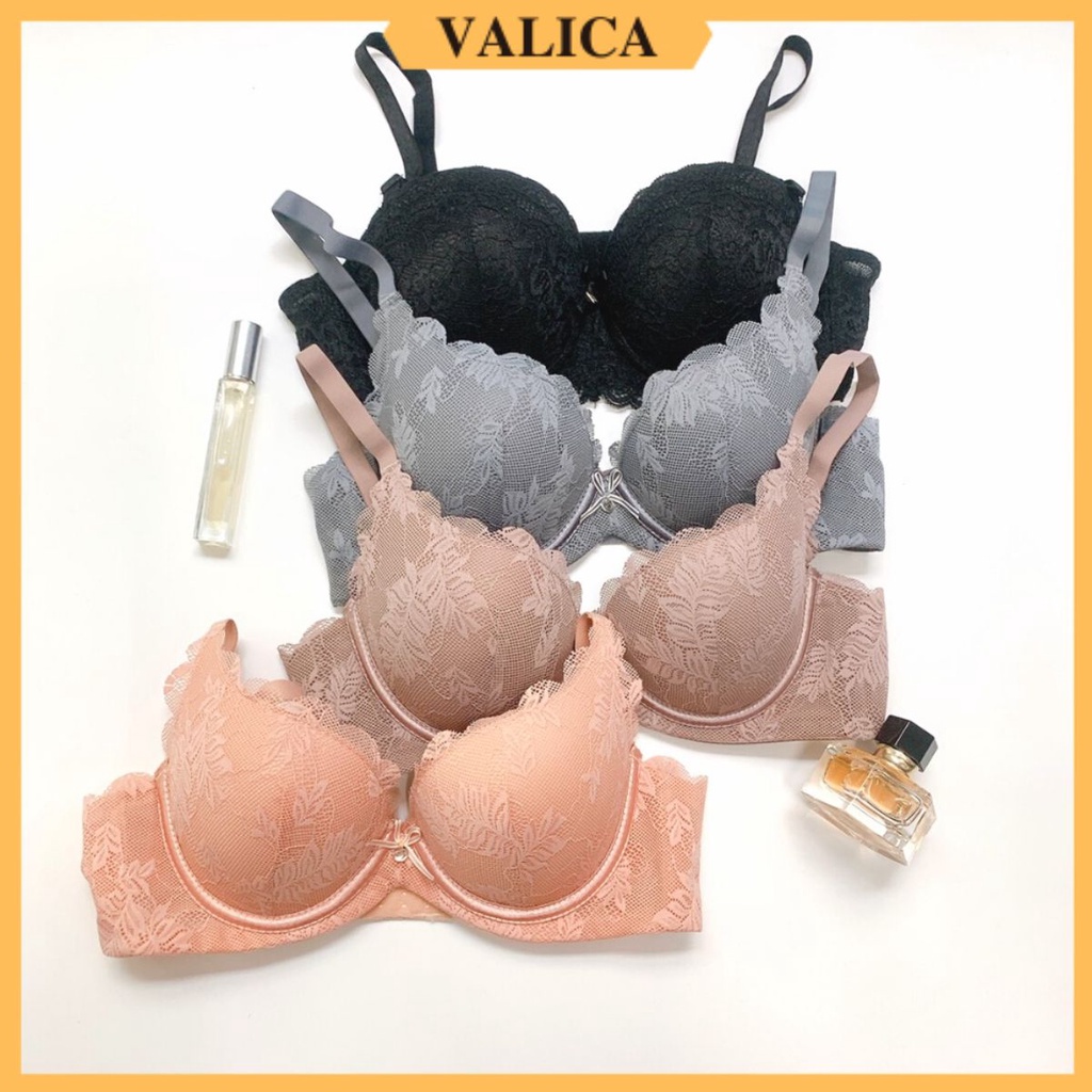 Áo ngực ren cao cấp - Áo lót nữ có gọng mút dày, nâng ngực đẹp VALICA A7321