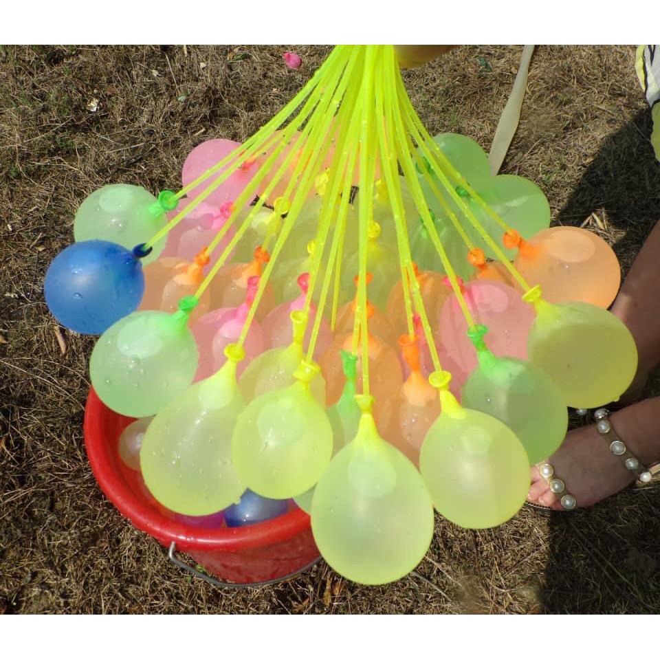 Set 500 quả Bóng Bay Nước chùm thay thế 500 chun buộc và 2 công cụ thay - Bong bóng nước chùm, macgic balloons