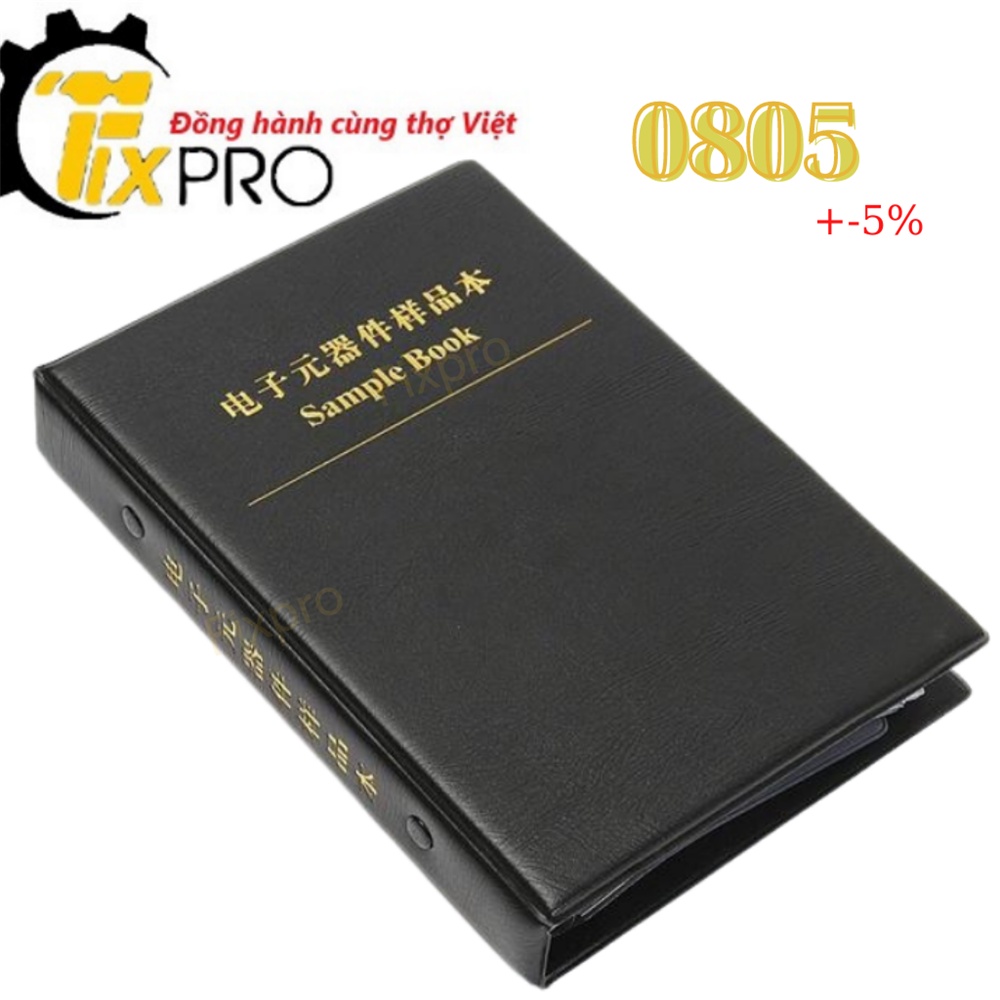 Combo điện trở dán 0805 170 giá trị từ 0R-10M 5%