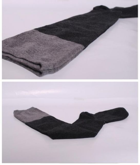 Vớ đùi phối hai màu thời trang