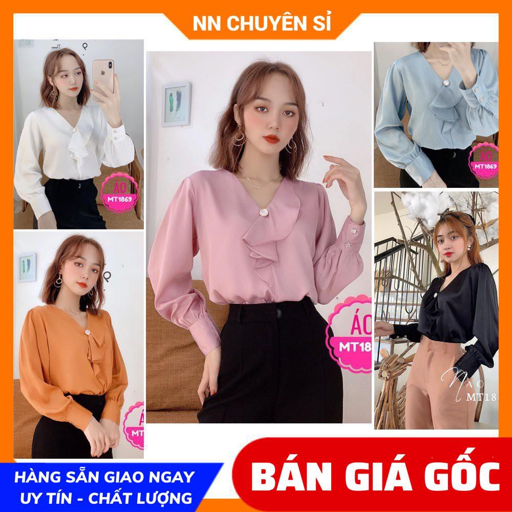 ÁO DÚN BÈO SIÊU SANG MT1869 ⚡ẢNH THẬT⚡HÀNG ĐẸP⚡ ÁO KIỂU CÔNG SỞ