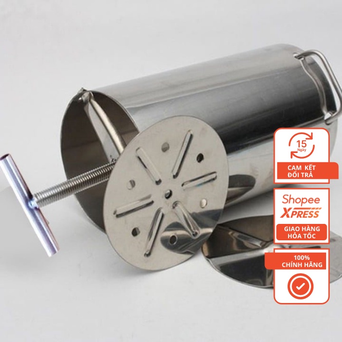 Khuôn Làm Giò inox Loại 1kg và 2kg- Khuôn Làm Giò Thủ, Giò xào không gỉ đảm bảo vệ sinh tháo lắp dễ dàng
