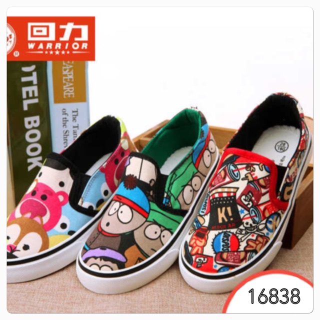 ❤️GIÀY SLIP ON WARRIOR HOẠ TIẾT CHO BÉ WZ16838❤️ (hàng order)