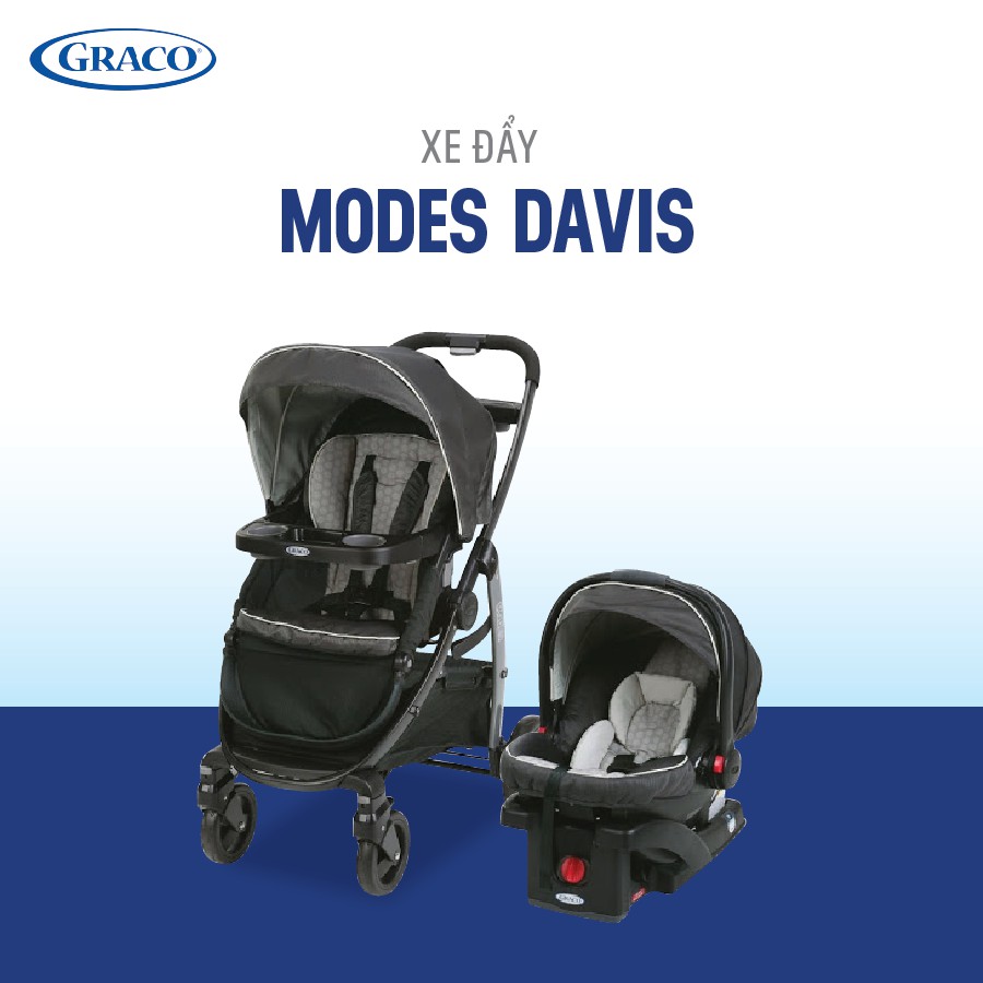 Xe đẩy Graco ModesCK Davis 7AL10DVI3 TS SRCK35 kèm ghế ô tô