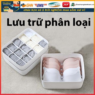 Hộp đồ lót 10/15 ngăn đậy tiệnhộp đựng đồ lót.Hộp phân chia đồ nội y thông minh- tiện lợi- đa dụng- đa nă.