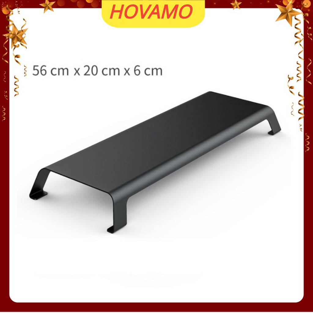 Kệ Để Màn Hình Máy Tính Bằng Nhôm Để Bàn Cao Cấp Nâng Chỉnh Độ Cao Chống Mỏi Mắt HOVAMO P23